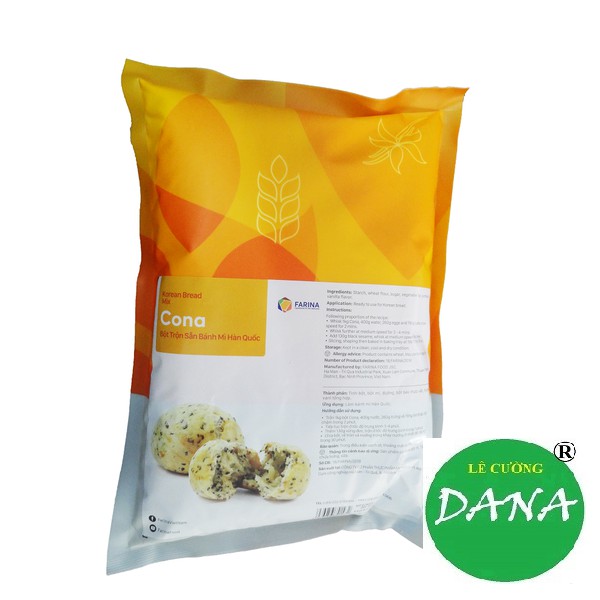 Bột trộn sẵn bánh mỳ Hàn Quốc Farina Cona 1kg