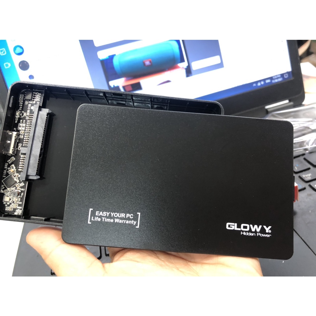 Box ổ cứng Gloway G22U3 Sata3 - Chính hãng - TẶNG BAO DA XỊN - Dùng cho SSD/HDD 2.5'', Bảo Hành 1 Năm , 1 Đổi 1