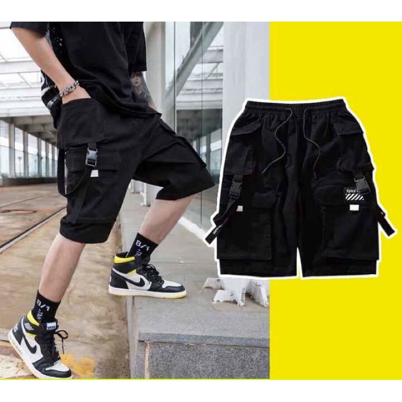 Quần Short Kaki Nam Túi Hộp KSS83 Kèm Ảnh Thật