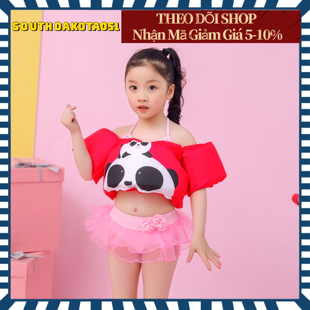 [Hàng HOT] Phao tập bơi liền thân cho bé 2-6 tuổi - phao tay đỡ ngực cho bé có dây đeo vai【Southdakota051】