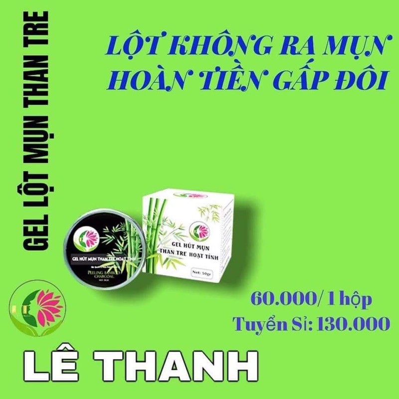 Gel hút mụn than tre hoạt tính Lê Thanh