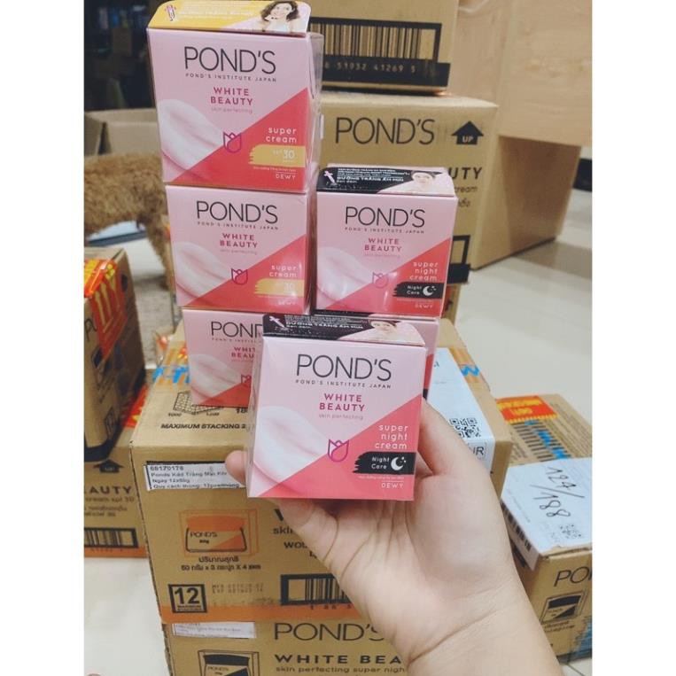 Combo kem dưỡng trắng da ponds 50g ngày và đêm(hàng mới về)