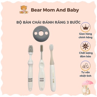 Bộ bàn chải đánh răng 3 bước cho bé