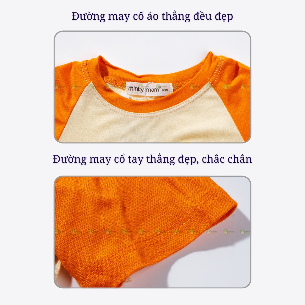 [SZ ĐẠI]Bộ Thun Lạnh Dài Tay Cho Bé Gái, Bé Trai Minky Mom Hoạ Tiết Snoopy Giáp Lăng,Bộ Quần Áo Cho Bé Mặc Nhà MKMTD2208