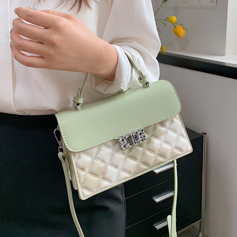 Túi Đeo Vai Màu gradient Họa Tiết Hình Thoi Thời Trang Cho Nữ