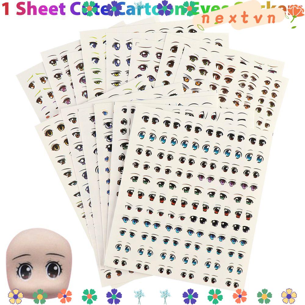 1 tờ miếng dán mắt hoạt hình đa phong cách chất lượng cao