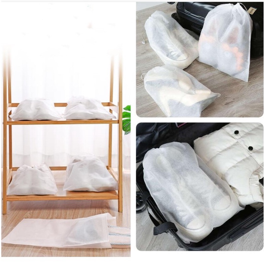Túi đựng giày dép, quần áo dây rút / túi bảo quản đồ dùng chống bẩn