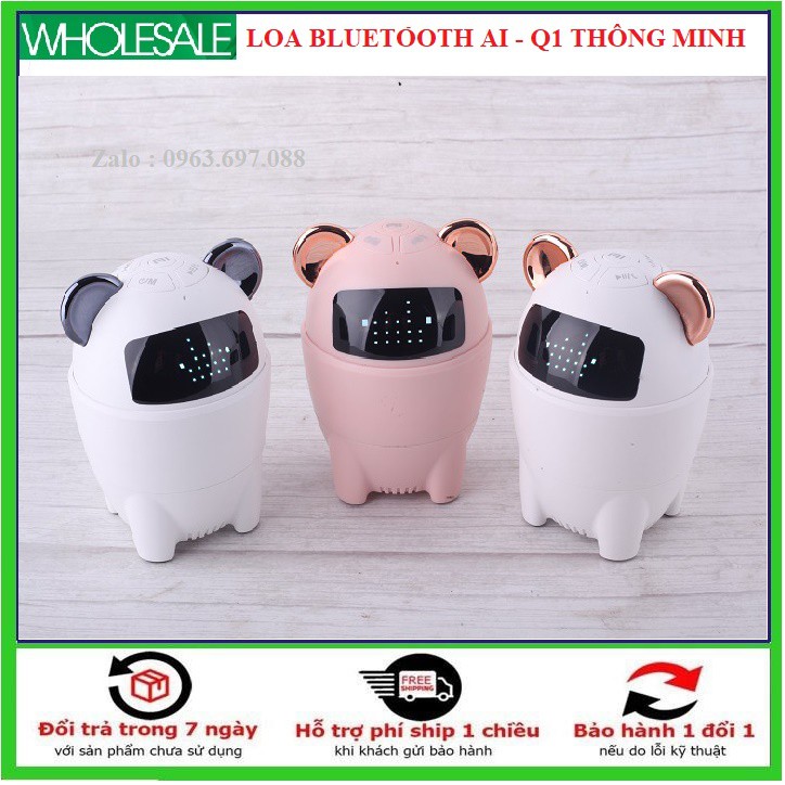Loa Bluetooth, loa bluetooth mini Thông Minh Q1 với công nghệ AI chính hãng