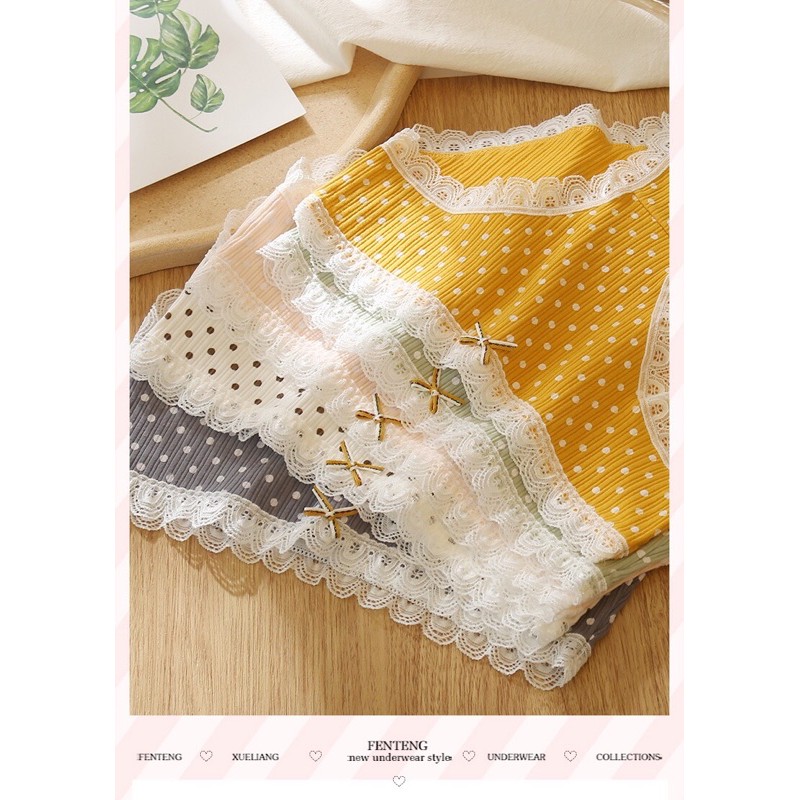 QUẦN LÓT COTTON NỮ [ HÀNG CAO CẤP ] quần lót nữ kháng khuẩn tuyệt đối, thấm hút và co dãn tốt Mã NOT01 | BigBuy360 - bigbuy360.vn