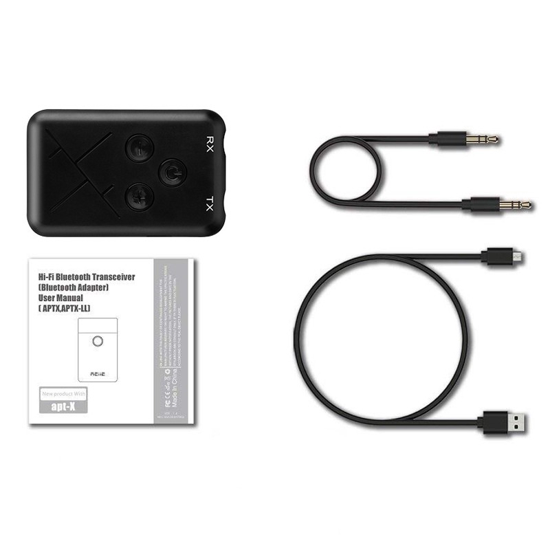 [GB.TECH] 2-in-1 Bluetooth 4.2 Transmitter Receiver Stereo Audio 3.5mm Music USB Adapter