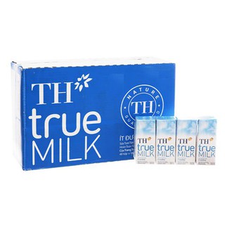 Thùng Sữa tươi tiệt trùng ít đường TH true milk 180ml*48hộp/ thùng