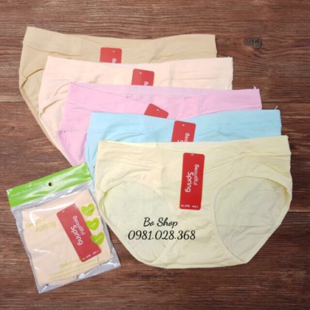 SET 5 quần lót bầu spring cạp chéo chất cotton