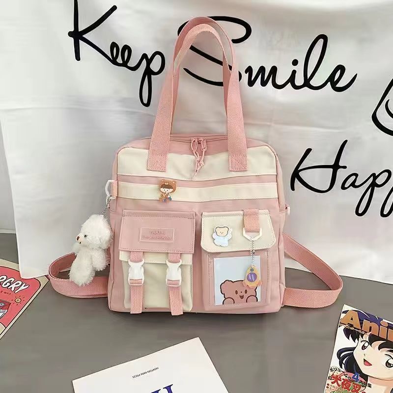 Túi Xách Đeo Chéo Một Bên Vai Sức Chứa Lớn Nhỏ Gọn Tươi Mới Cho Nữ @ -