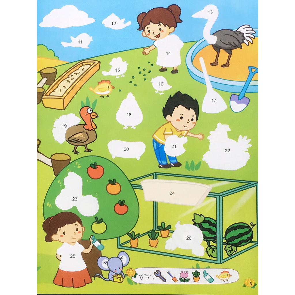 Sách - 284 Sticker Nông Trại Vui Vẻ  Phát Triển Chỉ Số IQ-EQ-CQ - ndbooks