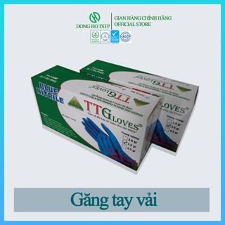 Găng tay y tế không bột TTGloves - Găng tay y tế không bột màu xanh size S