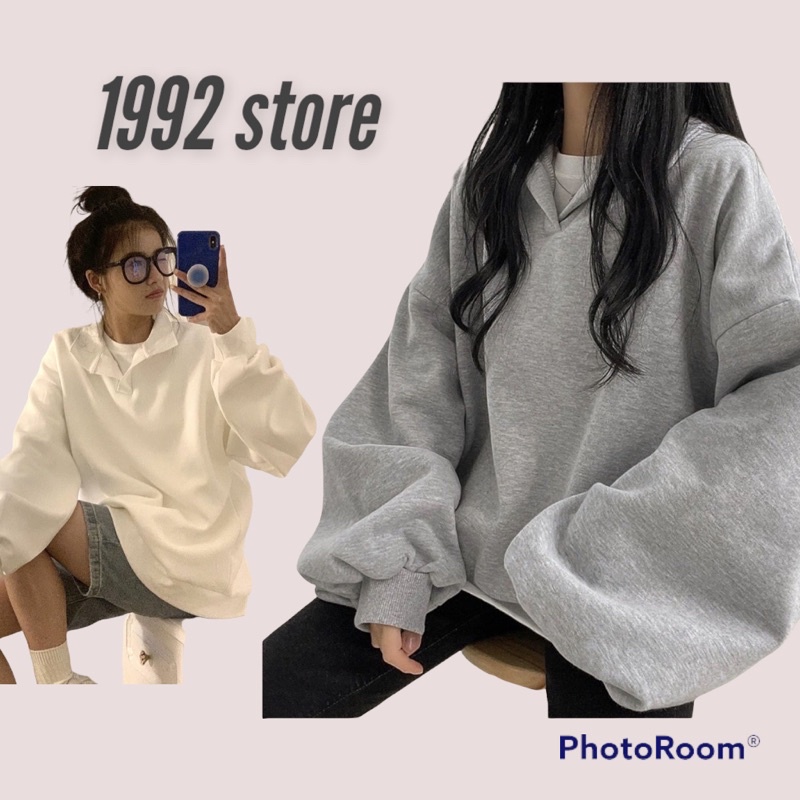 🌸 Sweater form rộng tay bồng, hoodie trơn màu bánh bèo cá tính Ulzzang 🌸