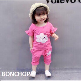Bộ đồ đám mây bé gái
