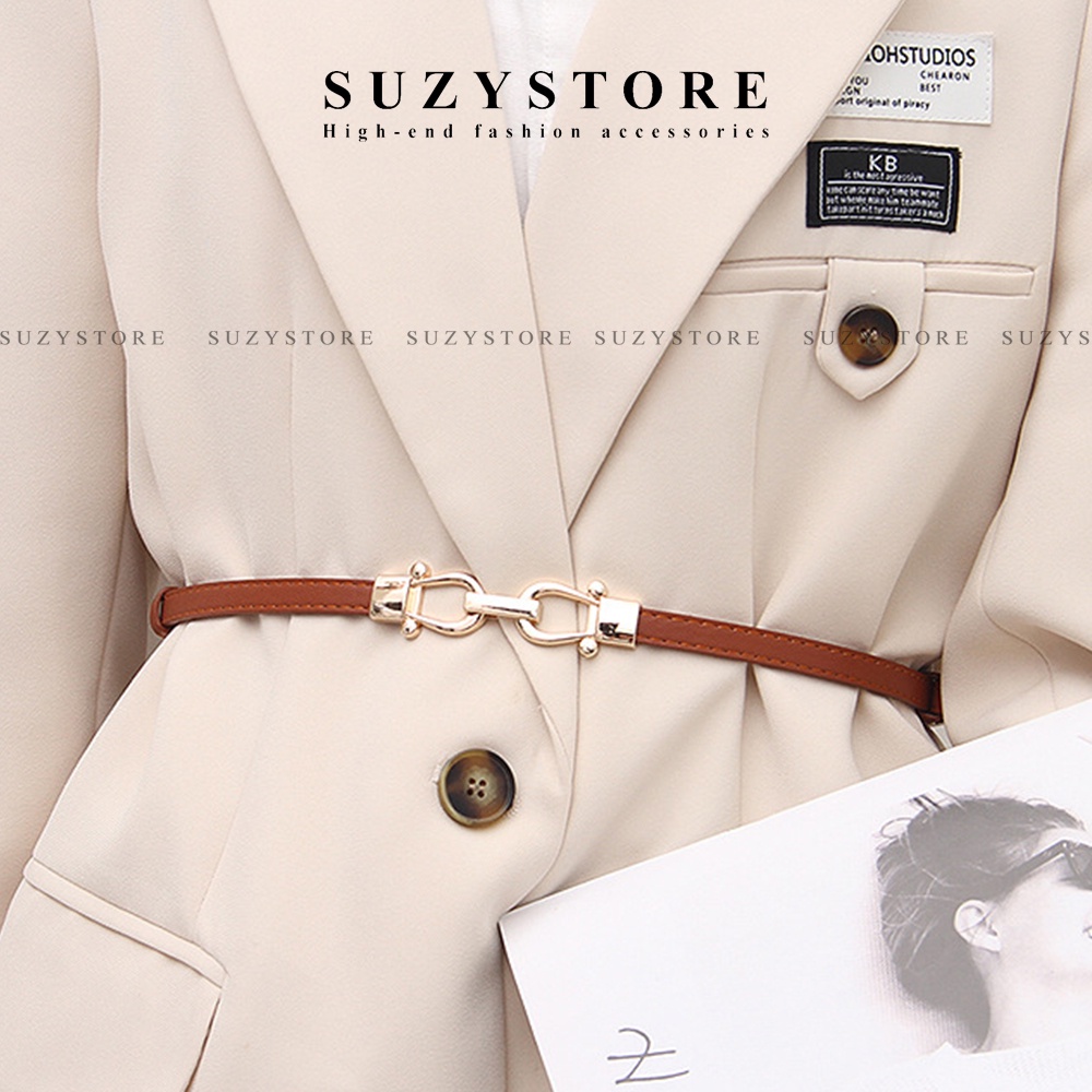 ĐAI VÁY nữ nhỏ 1.1 cm Suzystore - THẮT LƯNG nữ bản nhỏ nịt áo váy tròn nhỏ cài tiện lợi - Đai thắt áo nhỏ TLSU5