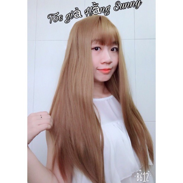 [HÌNH THẬT] TÓC GIẢ THẲNG DÀI TẶNG LƯỚI, XỊT DƯỠNG