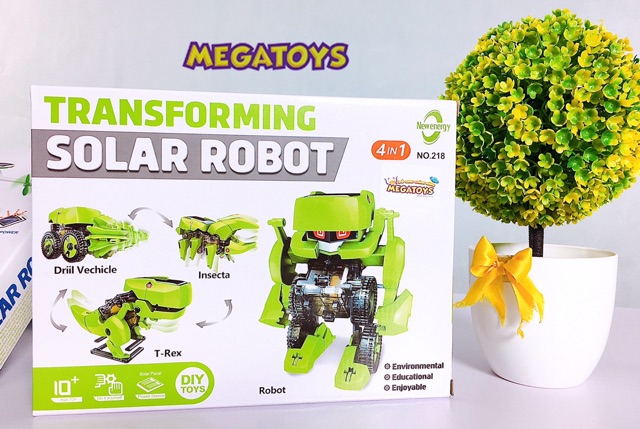 Đồ Chơi Giáo Dục Stem - Lắp Ráp Robot Khủng Long Biến Hình Chạy Bằng Năng Lượng Mặt Trời 218