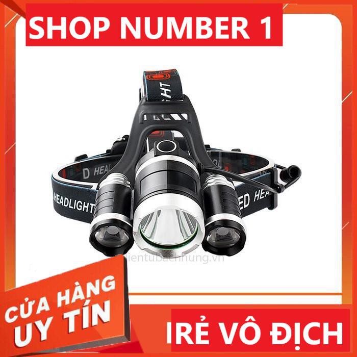 💥Đèn pin đội đầu 3 bóng siêu sáng💥 FREE SHIP💥 Đèn Pin siêu sáng thương hiệu Nhật Bản 💥