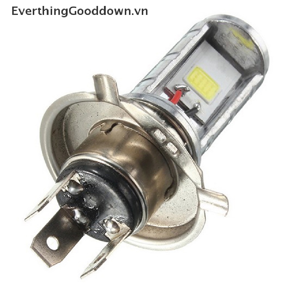 1 Đèn Pha LED H4 COB Ánh Sáng Trắng Cho Xe Mô Tô