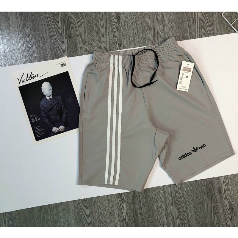 Quần đùi thể thao cotton co dãn thấm hút mồ hôi, Quần đùi nam mùa hè phong cách trẻ trung btshop từ 45 đến 75 kg