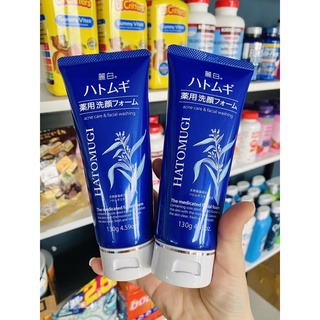 Sữa rửa mặt Hatomugi ngừa mụn dưỡng ẩm 130gr