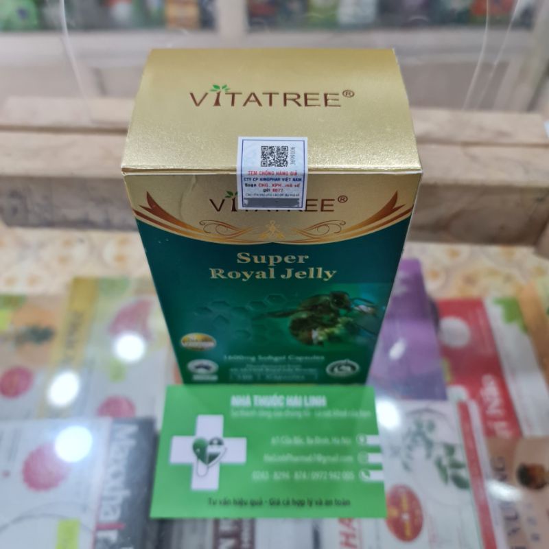 Viên uống đẹp da sữa Ong Chúa VITATREE SUPER ROYAL JELLY 1600mg⚡Tặng quà⚡Nhập khẩu Úc giúp làm trắng da từ bên trong
