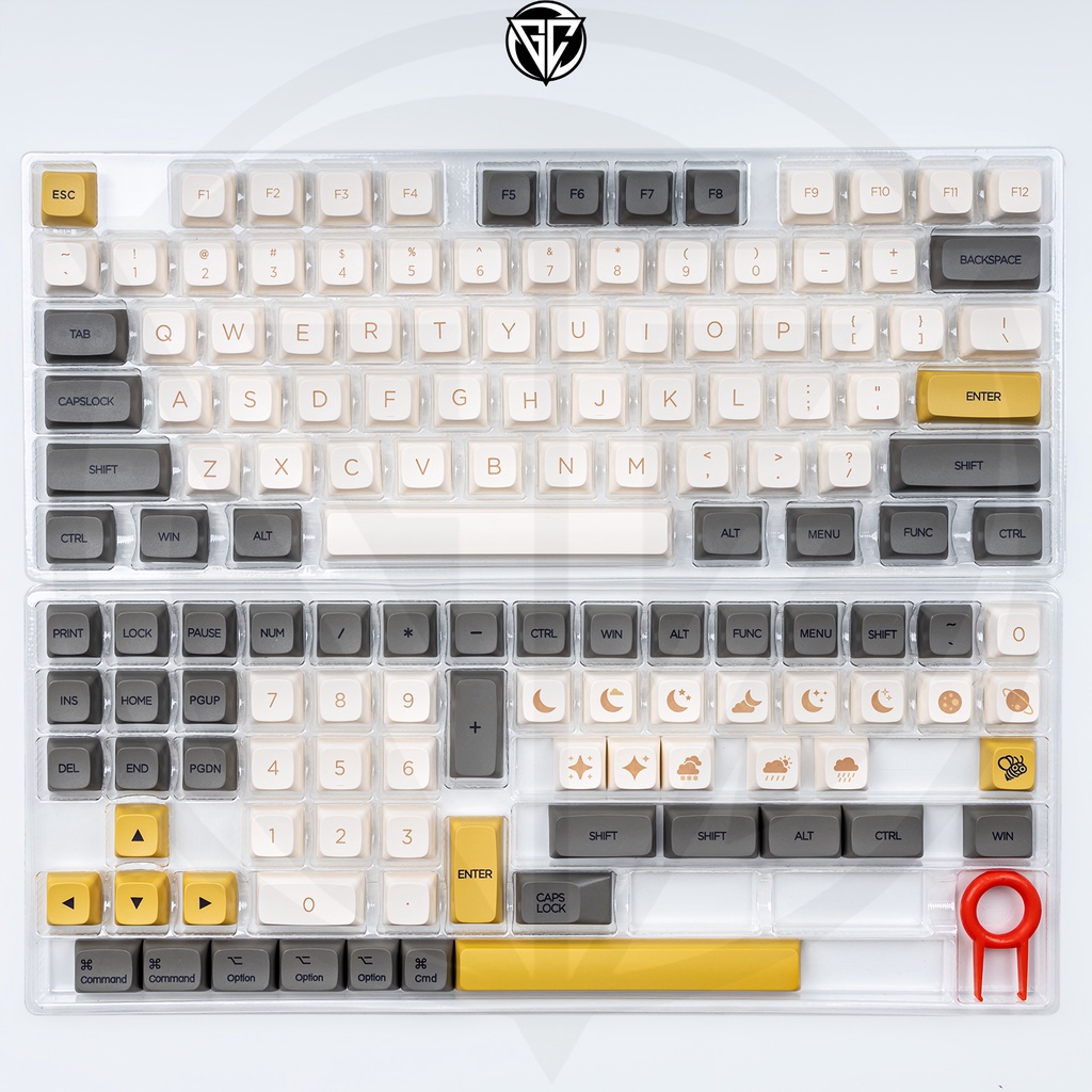 Keycap Shimer V3 Layout MAC/WIN 139 nút bàn phím cơ Thick PBT XDA 9.5MM