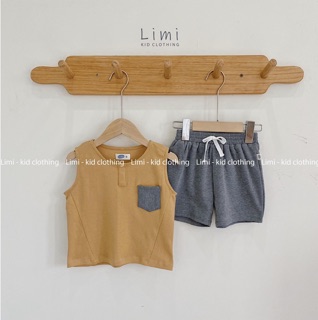 Bộ thun ba lỗ phối túi màu