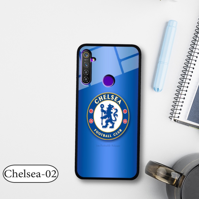 Ốp đội bóng Realme 5 Pro/ Realme Q - Lưng kính cường lực