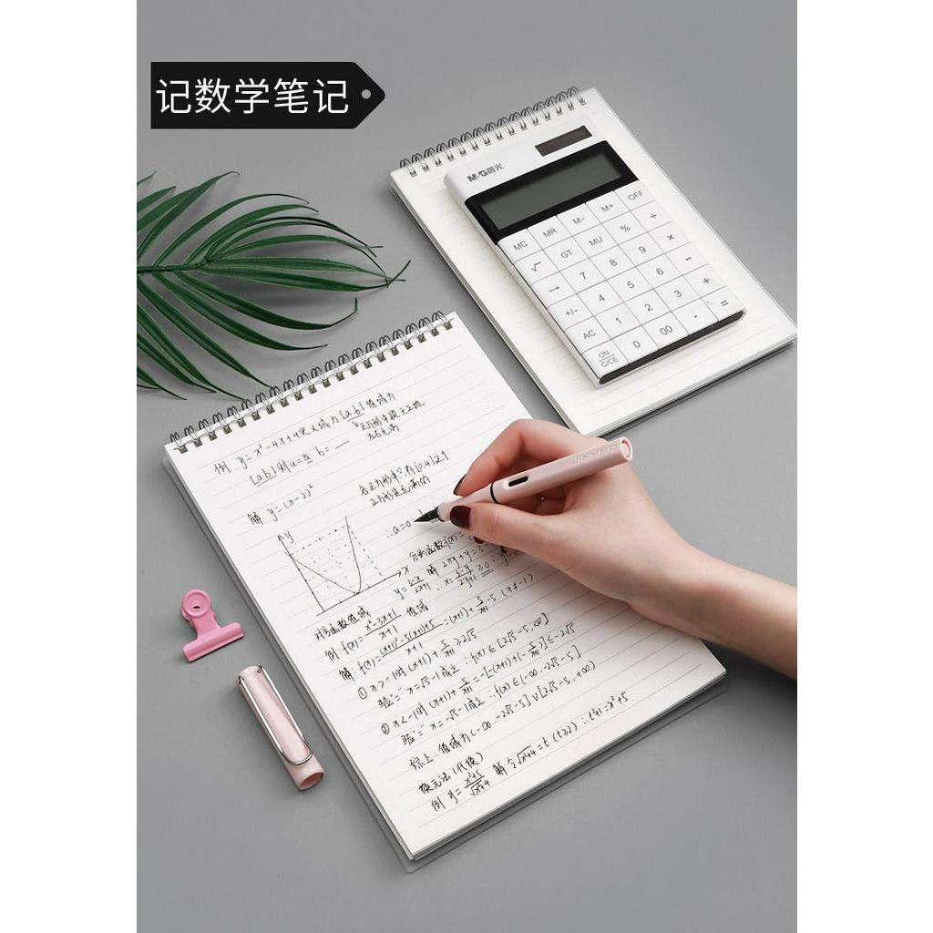 Sổ Tay Khổ A5 Họa Tiết Kẻ Ô Vuông Đơn Giản Có Đèn Led Cho Sinh Viên