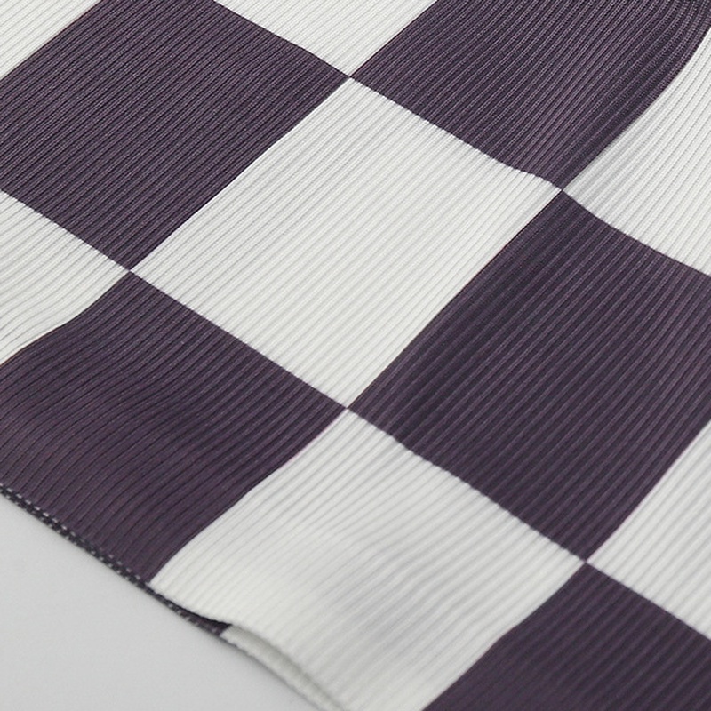 Áo Lót Croptop Kẻ Sọc Caro Có Đệm Lót Ngực Gợi Cảm Cho Nữ