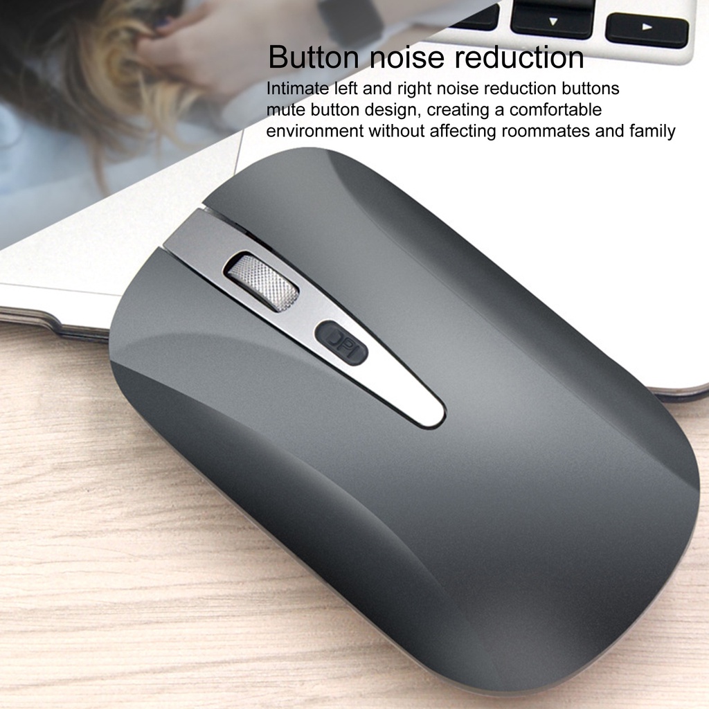 Chuột không dây Wl168 bluetooth 5.2 có thể sạc lại tiện lợi