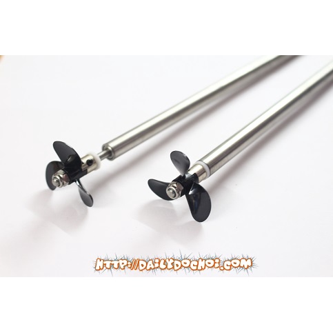 Trục chân vịt khớp cứng kèm chân vịt lõi 4mm kích thước dài ngắn khác nhau