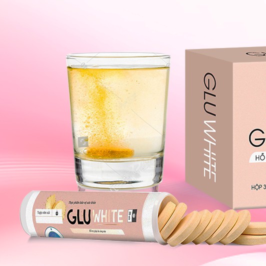 VIÊN SỦI GLUWHITE – GIẢI PHÁP TRẮNG DA ĐỘT PHÁ hộp 20 viên