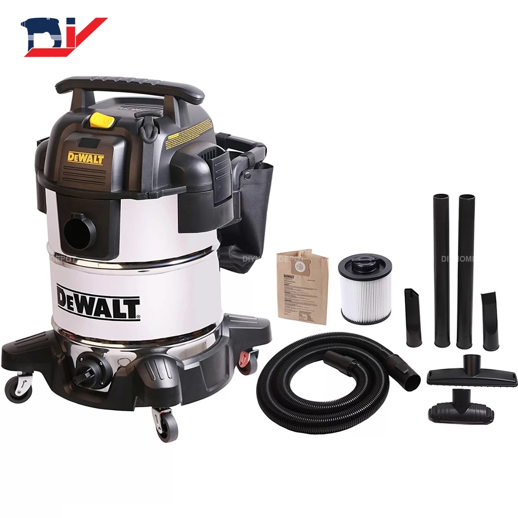 Máy hút bụi công nghiệp 3 chức năng ướt / khô / thổi 3750W (5HP) 38L Dewalt DXV38S - Hàng chính hãng