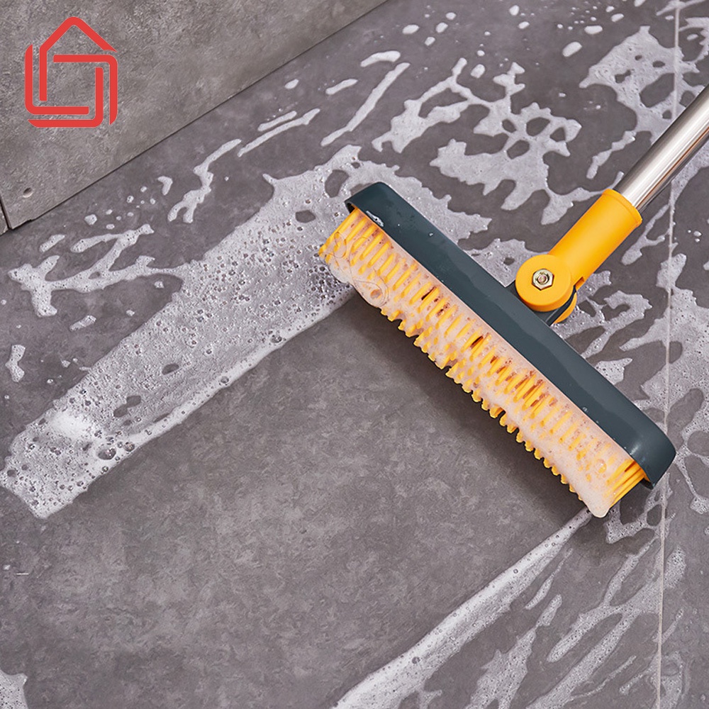 Cây chà sàn nhà tắm tích hợp gạt nước chất liệu silicone chà sạch mọi ngóc ngách