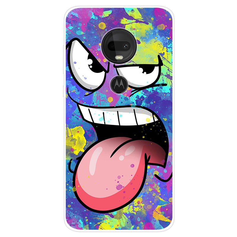 Motorola Moto G7 Plus Case Silicone TPU Back Cover Cartoon Soft Phone Case