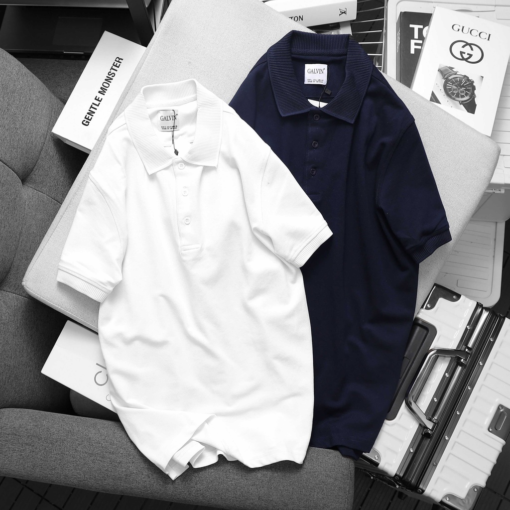 Áo Thun Polo Galvin Basic Vải Cá Sấu Siêu Chất, Form Trẻ Trung Tôn Dáng Body, Hàng Việt Nam Xuất Khẩu.
