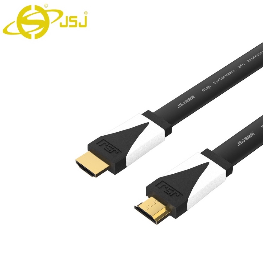Cáp HDMI 2.0 JSJ JB-H600 dài 1.8m - 5m chất lượng hình ảnh sắc nét lên tới 4K, hỗ trợ 3D IMAX màn hình lớn