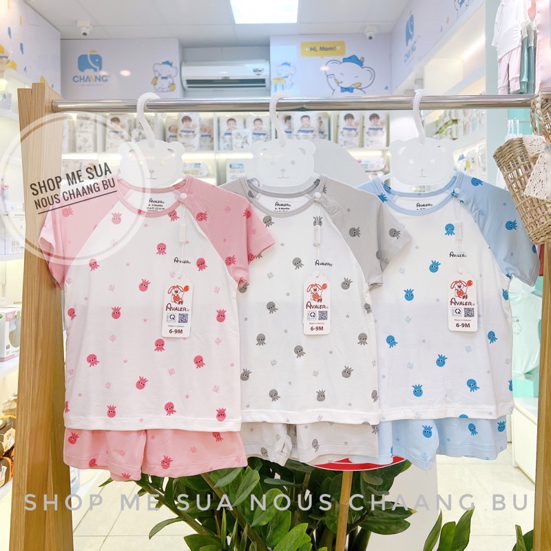 Avaler Bộ Quần Áo Cho Bé Chất Liệu Sợi Tre An Toàn Cho Da Hàng Chính Hãng