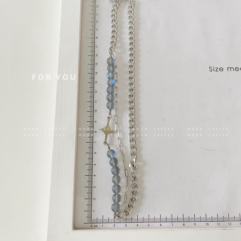 Vòng cổ chuỗi hạt thay đổi màu sắc phong cách cổ điển thời trang