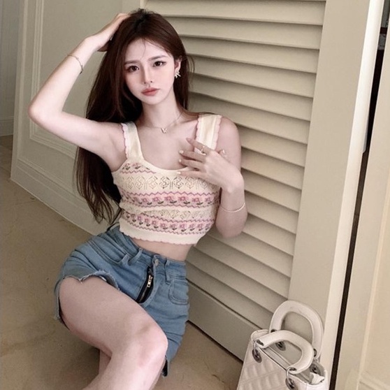 Áo Yếm Dệt Kim Hoa / 【ZHELIHANGFEI】