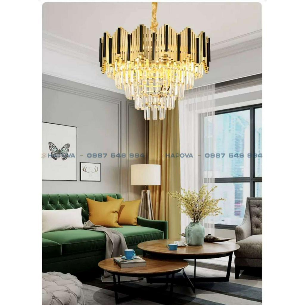 Đèn trần trang trí hiện đại đường kính 600mm HAPOVA SHREE 0925 bóng led chuyên dụng