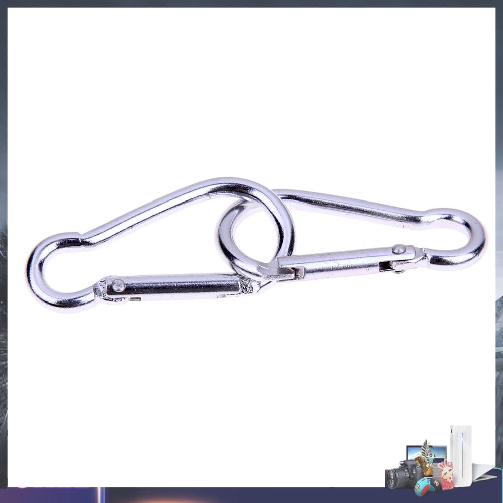 Bộ 20 Móc Khóa Carabiner Nhôm Màu Bạc