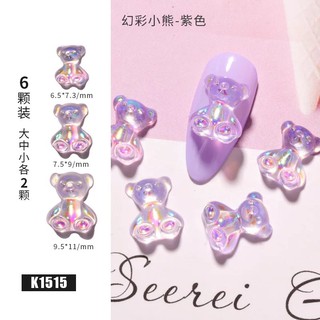 Set 6 charm gấu đu size - gummy bear