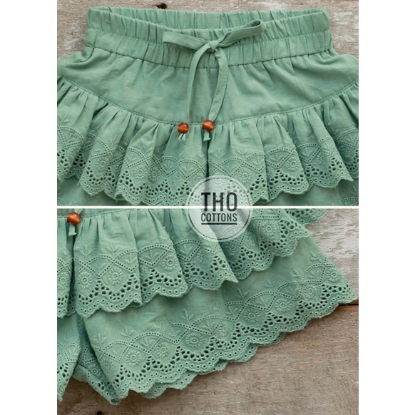 Set quần váy ren Korea bé gái