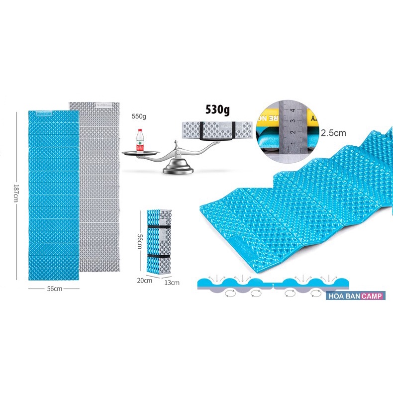 Đệm Xốp Cách Nhiệt, Chống Nước Siêu Nhẹ NatureHike NH20FCD07